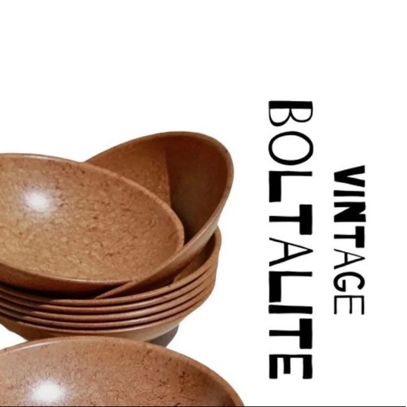 Boltalite Vintage Set of 3 Mid Century Melmac Bowl